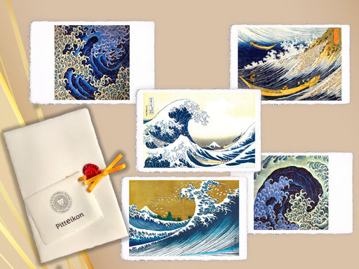 "Le onde" di Hokusai - Cofanetto regalo di 5 stampe Miniartprint