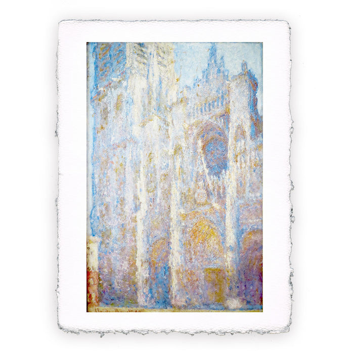 Stampa di Claude Monet La Cattedrale di Rouen. Il portale e la torre Saint Romain a mezzogiorno