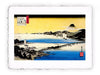 Stampa di Utogawa Hiroshige - Lo splendore serale sul Seta