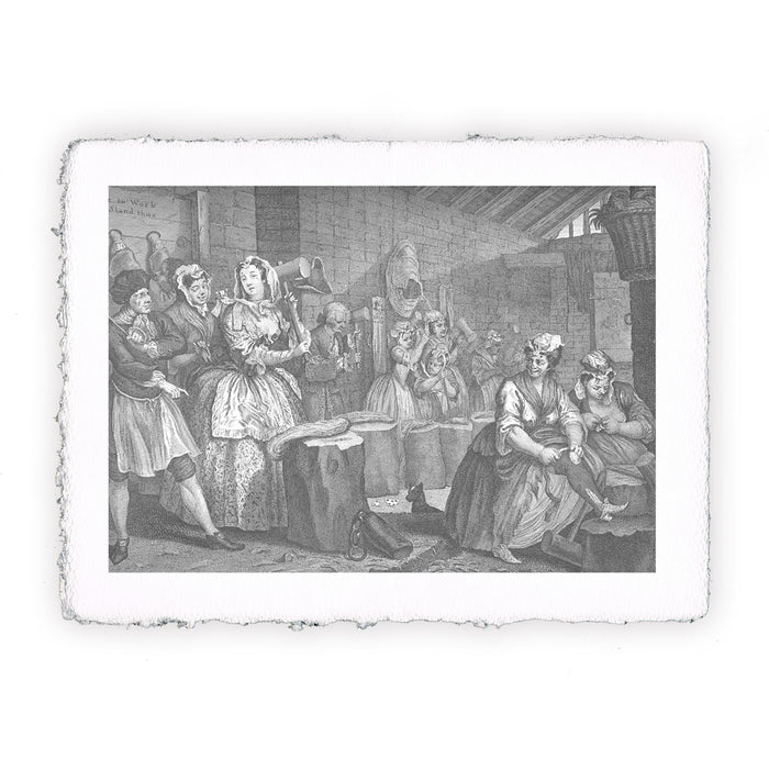 Stampa di William Hogarth - Il progresso di una prostituta - incisione 4