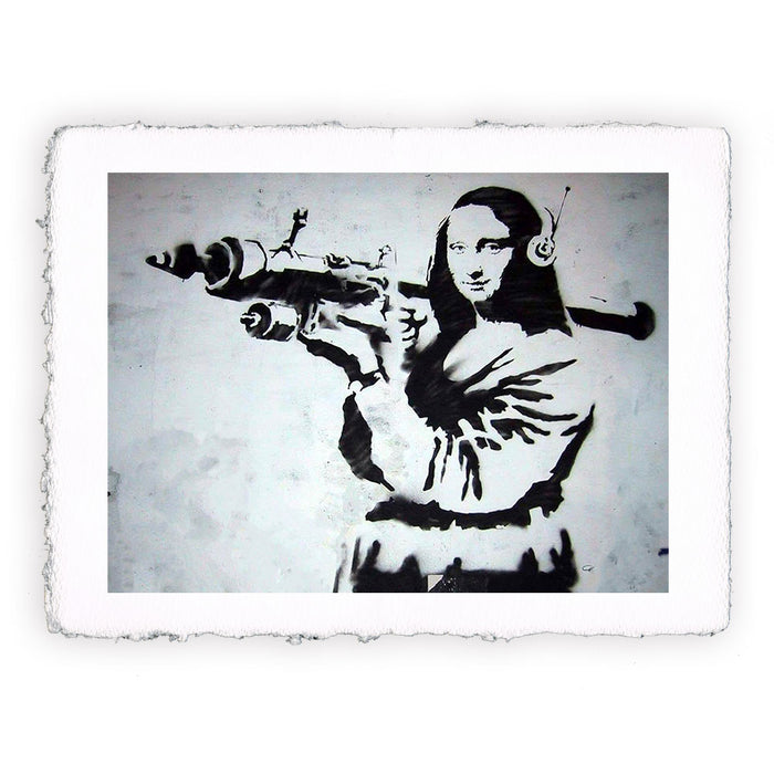 Stampa di Banksy - Mona Lisa with Rocket Launcher