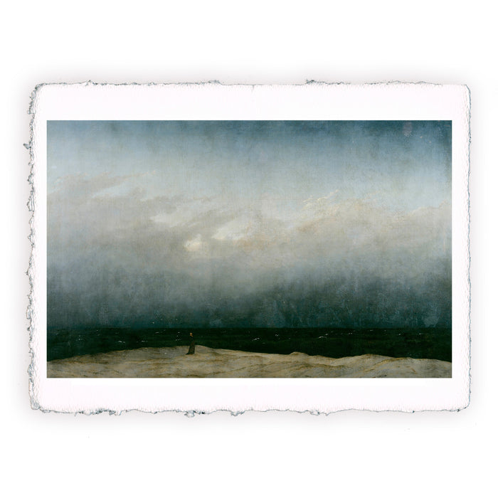 Stampa di Caspar David Friedrich - Monaco in riva al mare - 1808