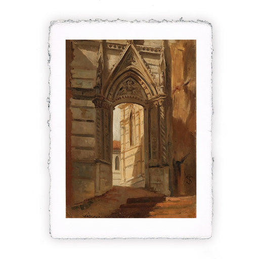 Stampa di Telemaco Signorini - La cattedrale di Siena